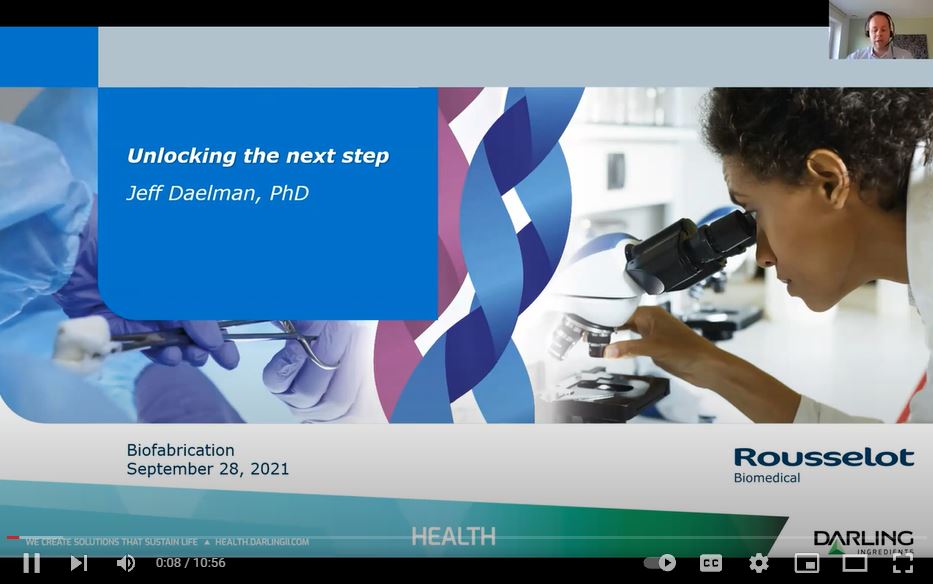 Rousselot presentation on Biofabrication 2021
